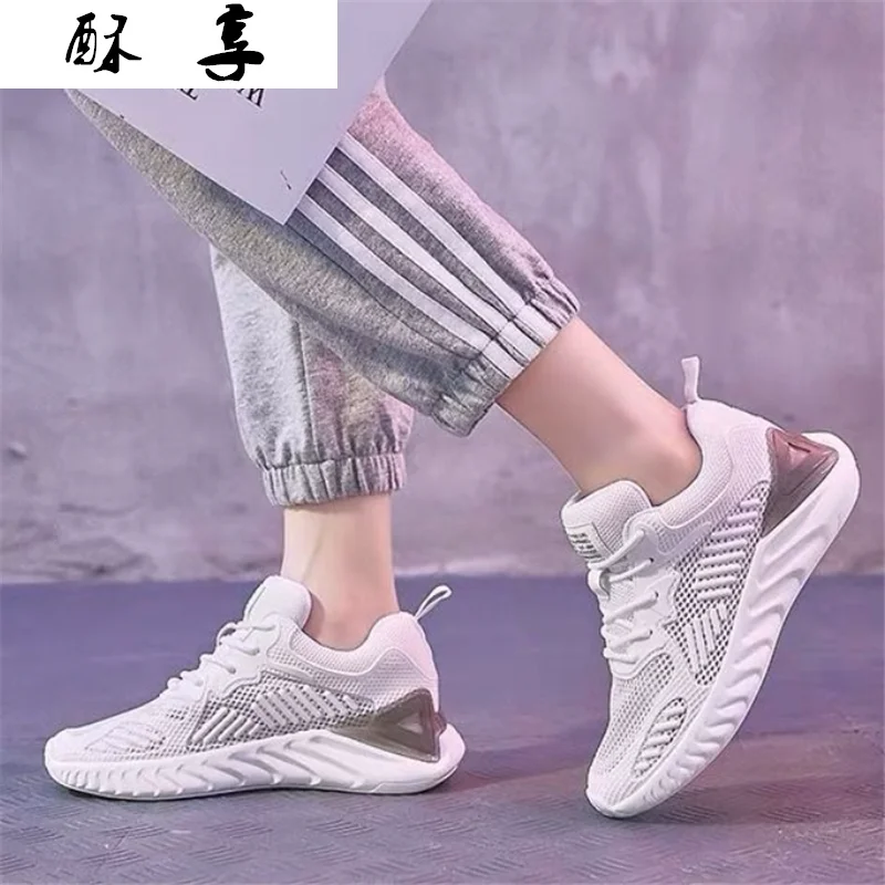 

2021 New Women's Vulcanize Shoes Fashion Spring Lace-Up Platform Breathable Sneakers Outdoor Comfortable Asakuchi Casual Shoes
