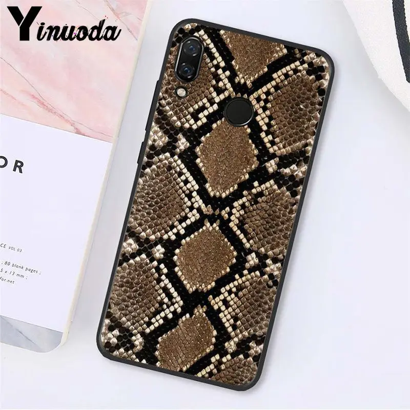 Yinuoda змеиная кожа чехол для телефона для Xiaomi Redmi8 4X 6A S2 Go Redmi 5 5Plus Note8 Note5 7 Note8Pro