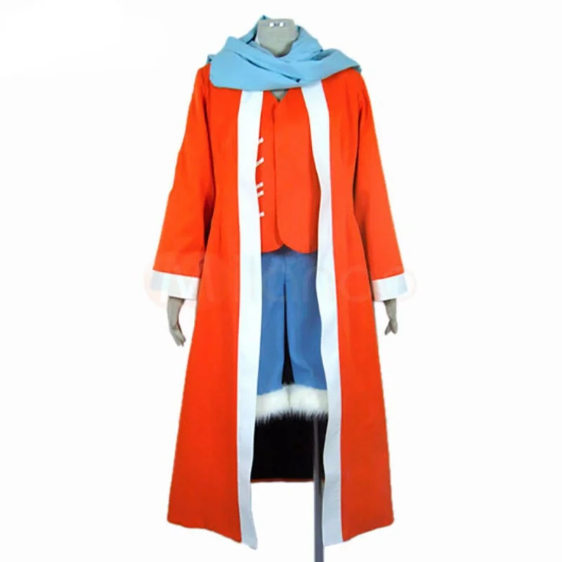 

Anime One Piece Luffy Cosplay Costume Halloween Orange Outfits