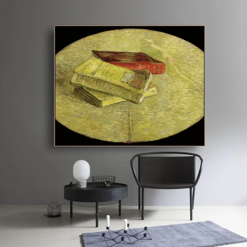 Cassisy Van Gogh Three три книги Canvas холст искусство картина маслом художественное