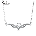 Женское Ожерелье-цепочка Sodrov из стерлингового серебра 925 пробы с сердечками, модные элегантные романтические ювелирные украшения