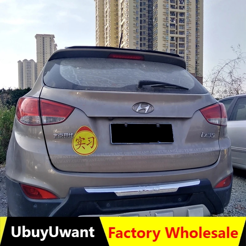 

Rear Roof Lip Spoiler For Hyundai IX35 2011-2018 Hatchback Spoiler ABS Gloosy Black /Carbon Fiber Color Car Tail Wing Decoration