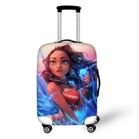 haoyun travel luggage cover moana vaiana princess pattern suitcase cover cartoon design elastic dust proofwater proof protector