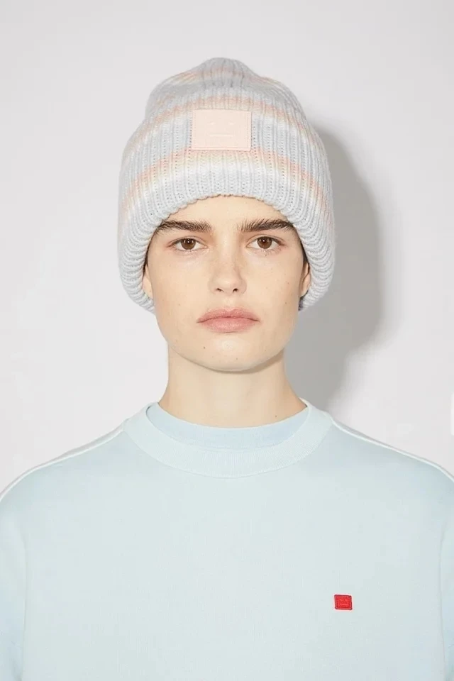 Женская и мужская теплая вязаная шапка с цветными полосками новинка 2021