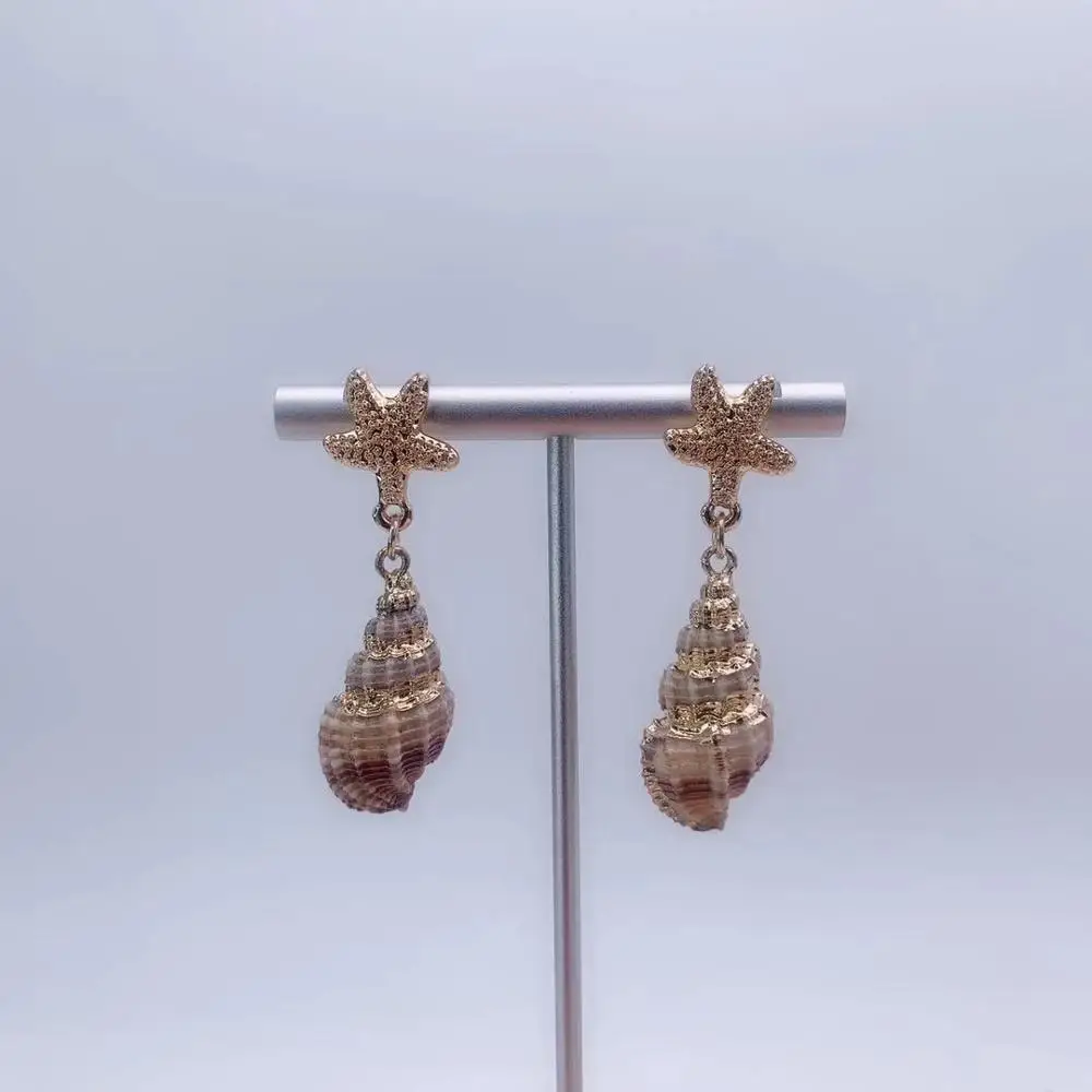 Золотые серьги Модные ювелирные изделия Свадебные вечерние подарки женские