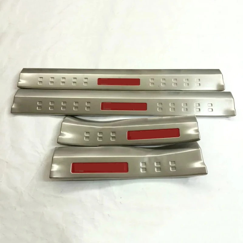 Door Sill Scuff Plate 4pcs Welcome Pedal Protection Sticker Car Styling Accessories For Nissan Qashqai 2018 2019 | Автомобили и