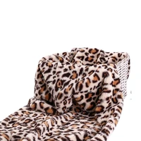 width 62 the new leopard pattern faux fur plush fabric by the half yard for clothing carpet material