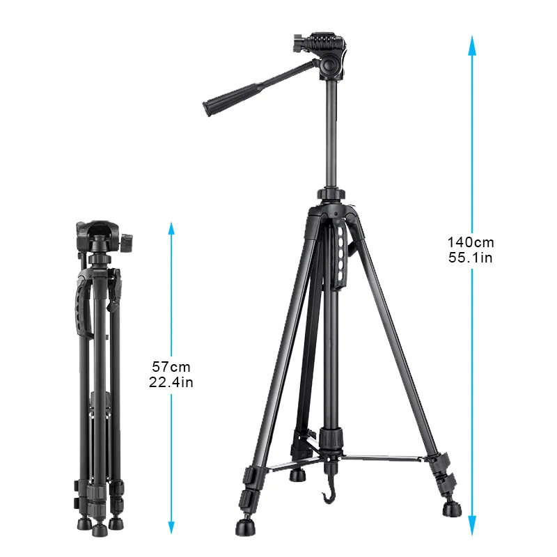 Профессиональный штатив для камеры черный Трипод с ручкой цифровых зеркальных