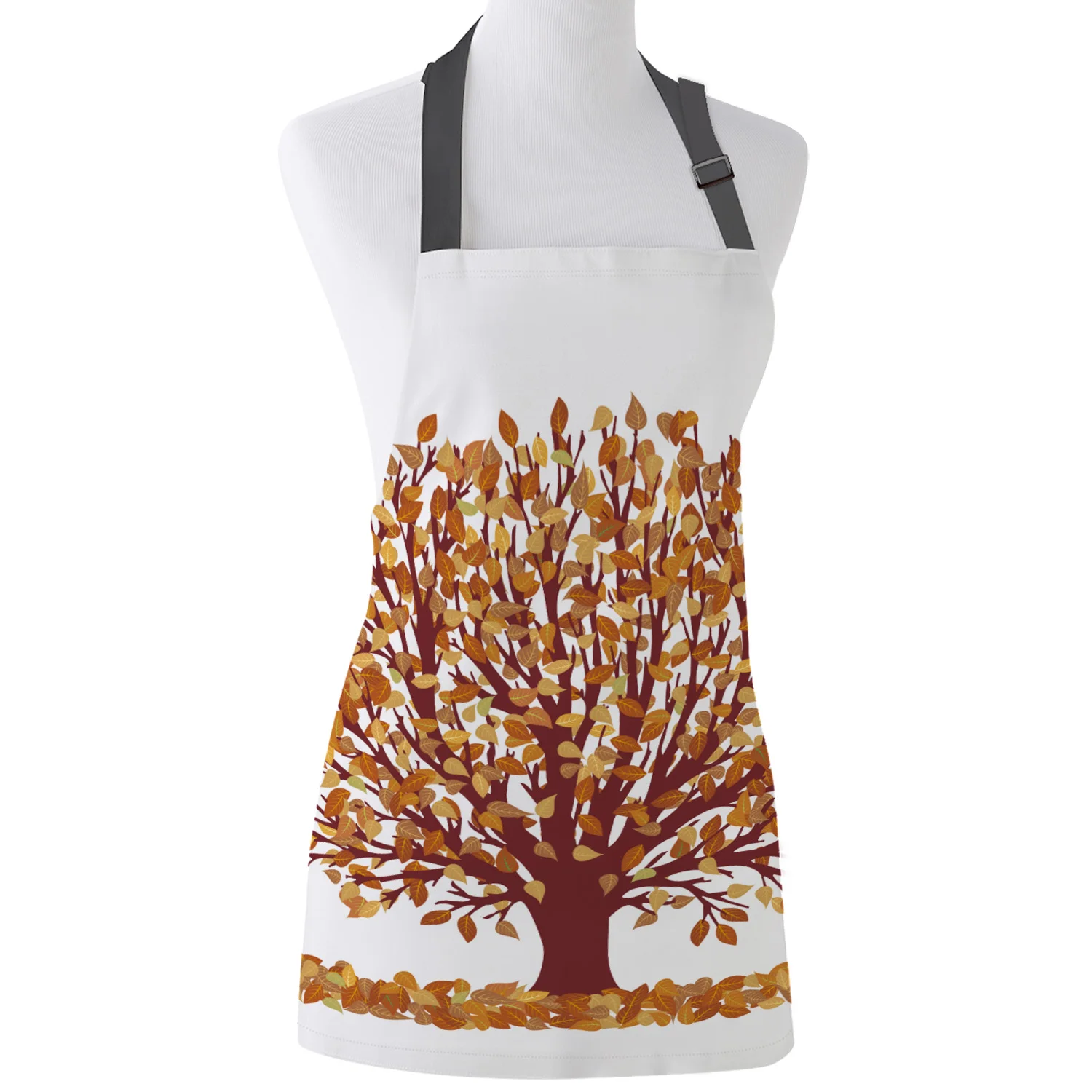 Tophome Кухонный Фартук с изображением живого дерева Осенние коричневые