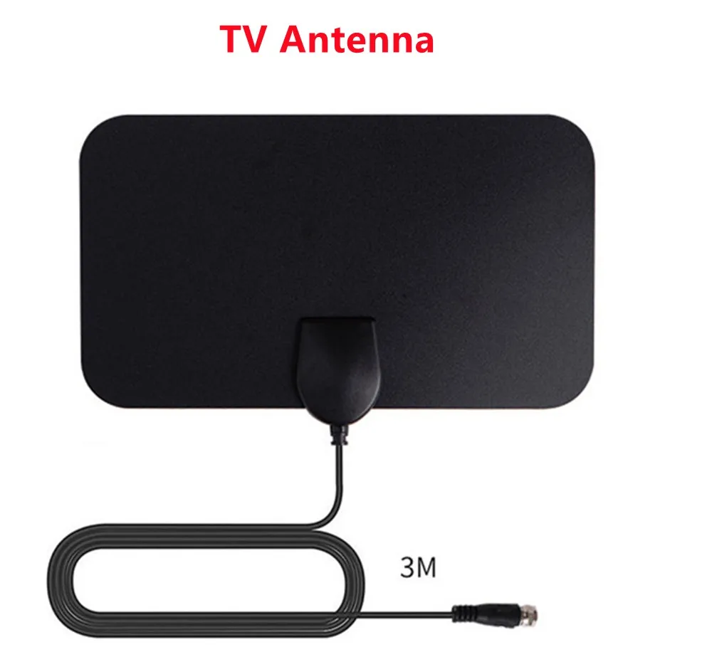 

Black TV Antenna For Digital TV DIGITAL Converter Boxes HDTV Antenna TV Receiver With 3 Feet Coaxial Cable 720P/1080/1080P/ATSC