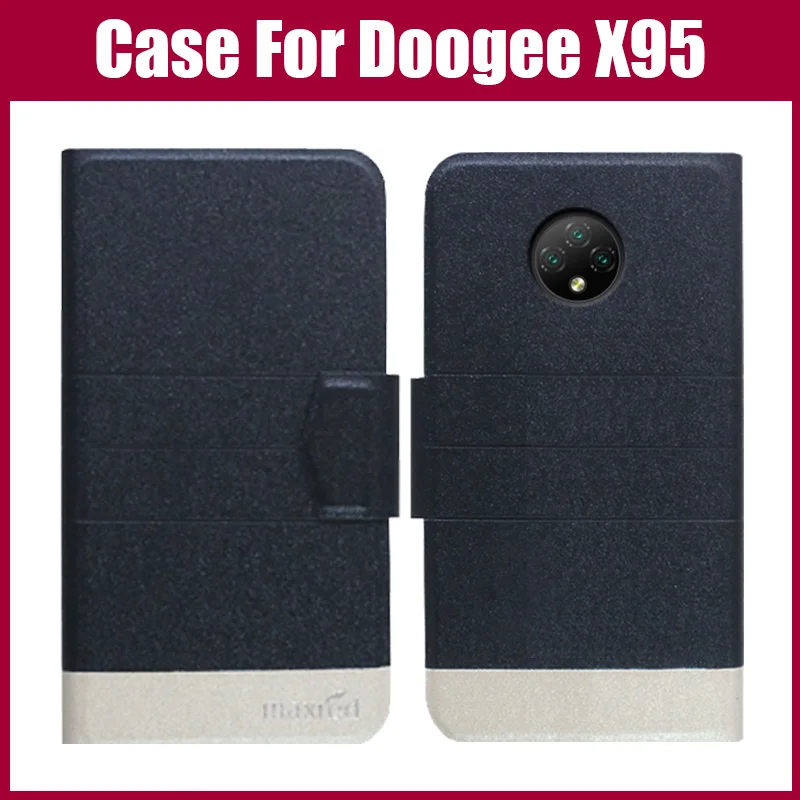 Горячая распродажа! Чехол Doogee X95 5 видов цветов ультратонкий модный кожаный