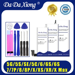 Аккумулятор большой емкости для iPhone 4 мобильный телефон 5 4S 5C SE 6 6S 7 8 Plus X XR XS Max