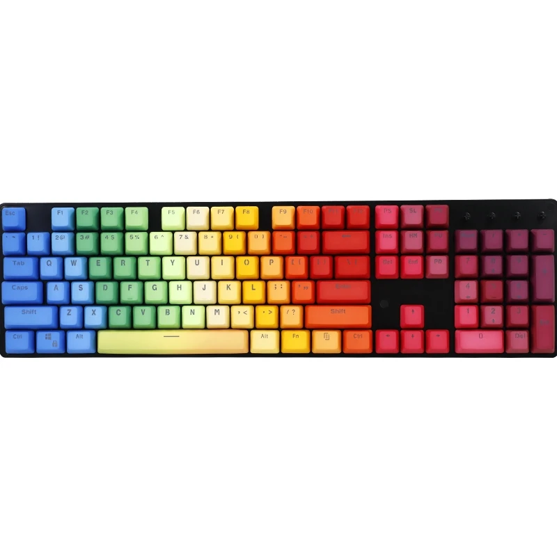 104 ключей градиент PBT Doubleshot подсветкой Клавиатура Ключ для Cherry клавиатура MX