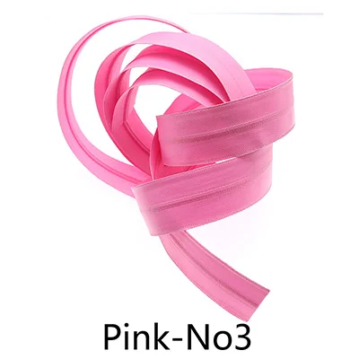 Pink-No3 Meetee 2 м 3#5# разъемная застежка-молния нейлона катушка Водонепроницаемый молния Цвет кодовый обратная молния с ползунком DIY одежды на открытом воздухе сумки, швейные принадлежности - Цвет: Pink-No3