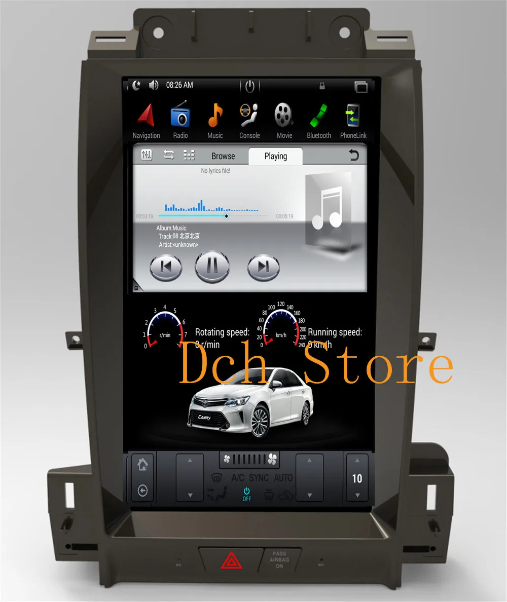 13 3 ''вертикальный tesla стиль Android 9 0 автомобильный DVD плеер GPS навигация радио для