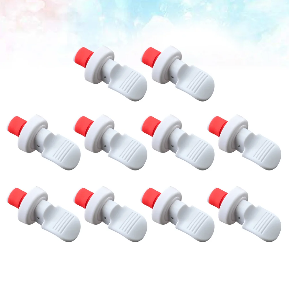 

10Pcs Creative Bottle Plug Beverage Stopper Bottle Stoppers Party Supplies for Home Bar Use (White)