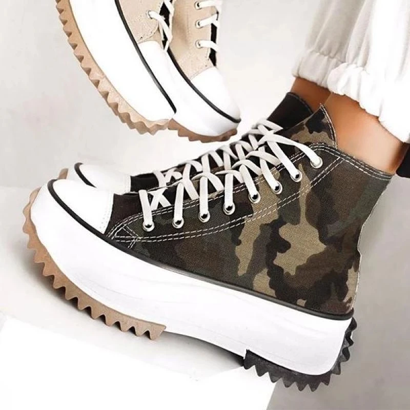 Women Canvas Sneakers Comfort Platform Shoes 2021 High Top Female Casual Fashion Zebra Lady Sports Footwear Zapatillas Mujer New | Обувь