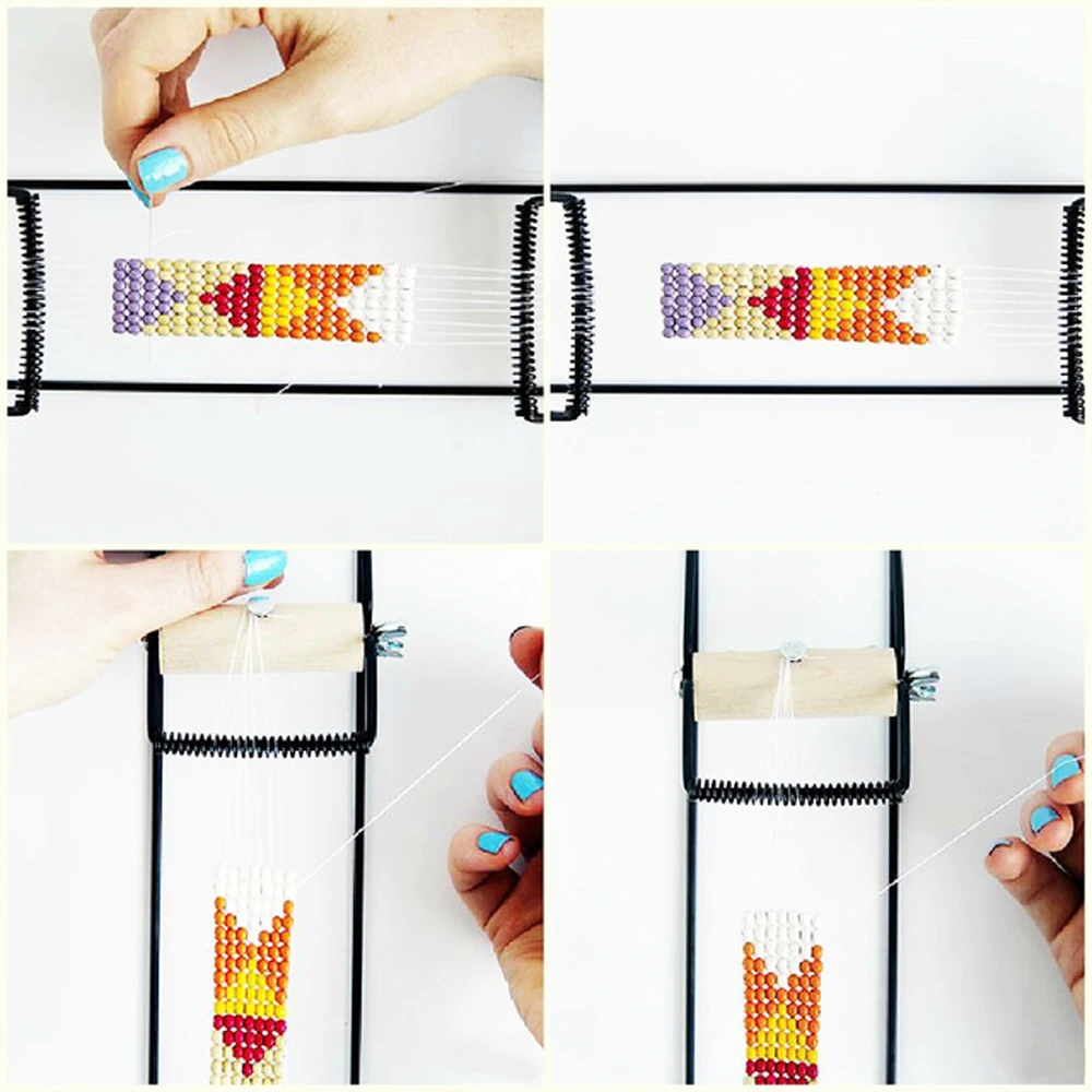 Набор ткацких бусин из нержавеющей стали набор вязальных для браслетов