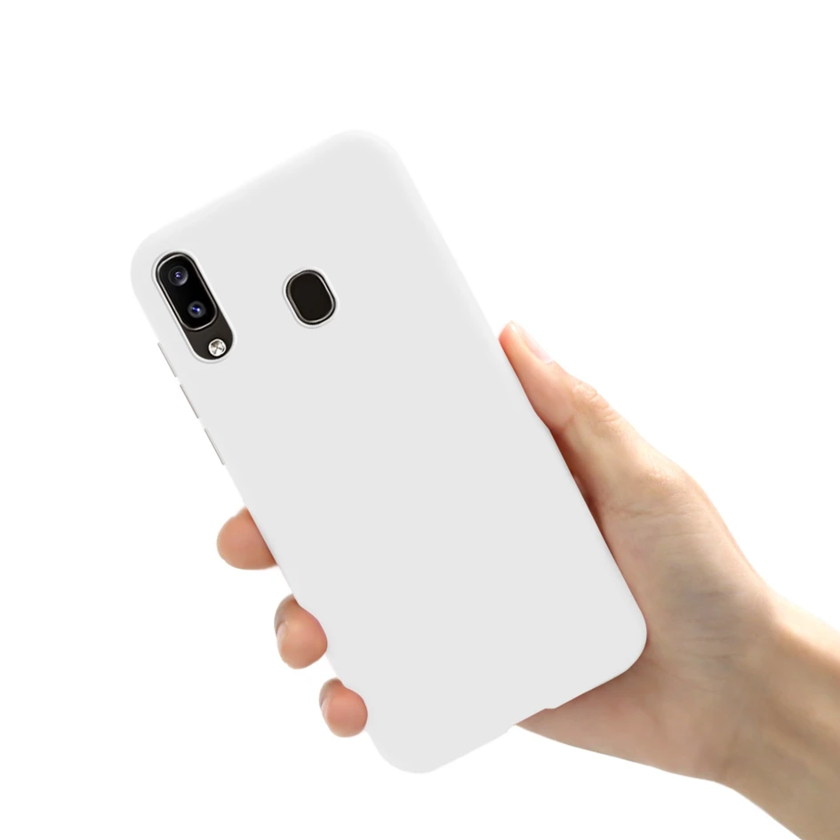 Цветной чехол из ТПУ для Samsung A10 A20E A30 A50 A40 A60 A70 M10 M20 M30 матовый A9 A7 A6 + Plus 2018 телефона |