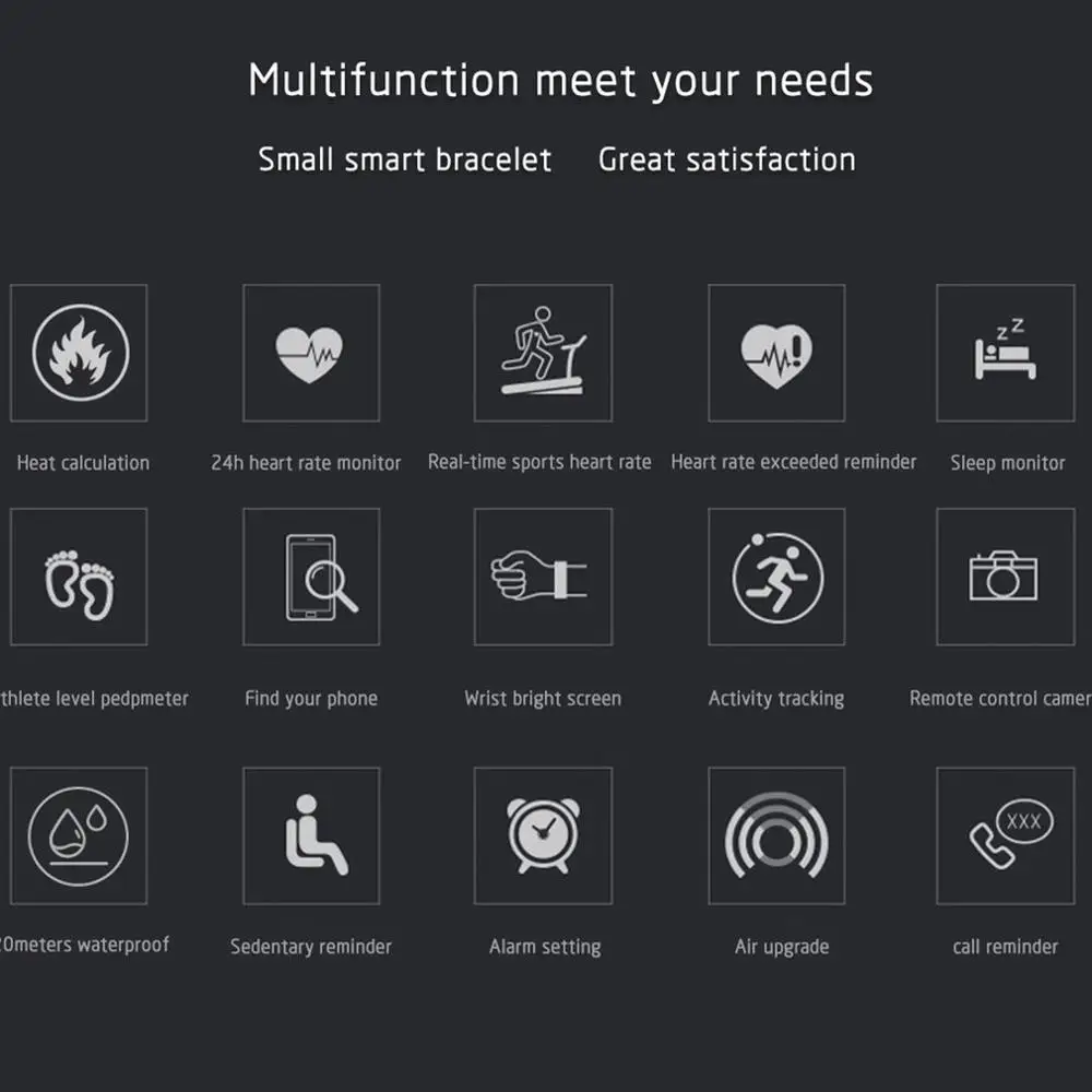 Умный браслет с цветным экраном M4 непрерывный мониторинг сердечного ритма
