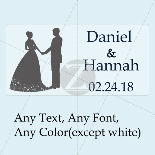100 Pieces, Wedding Bubble Labels Personalized, Custom, Bubble Wand Wedding Transparent Clear Stickers(no tube - Цвет: 06