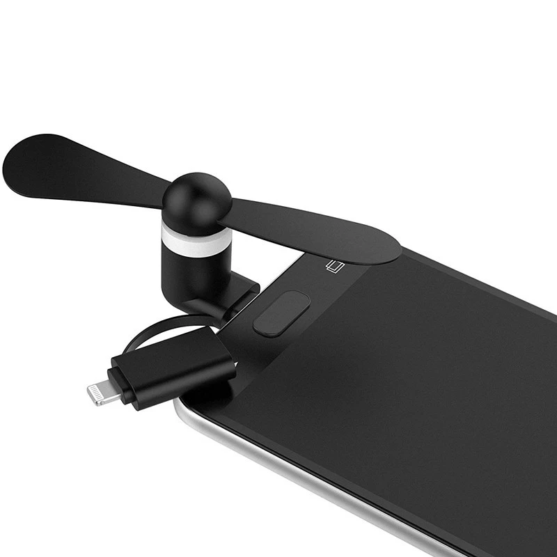 Портативный 2 в 1 USB вентилятор для мобильного телефона Powerfull hanldhened мини iPad iPhone 5 6 7 8