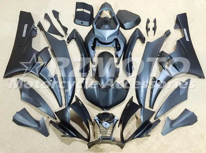

НОВЫЕ комплекты обтекателей для мотоциклов из АБС-пластика, подходят для Yamaha YZF 600 R6 06 07 YZF-R6 2006 2007, комплект обтекателей, черный матовый обтек...