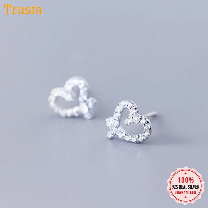 Trustdavis 100% Стерлинговое Серебро 925 пробы Женские Ювелирные изделия модные полые