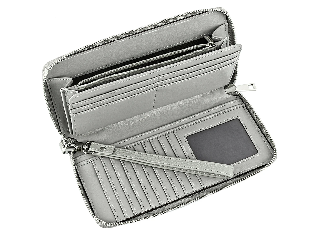 Женский Длинный кошелек из натуральной кожи Дамский держатель для карт сумочка