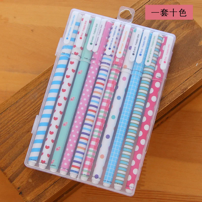 Женская цветная ручка цветок животное звездная звезда сладкая гелевая ed 0 5 мм