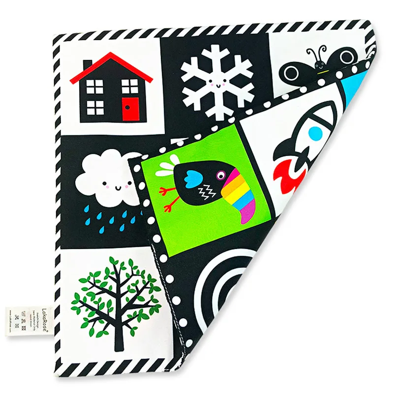 

Jiugongge Newspaper Baby Cloth Book Toys Early Education Ring Paper Baby Cloth Book baby toys 0 12 months