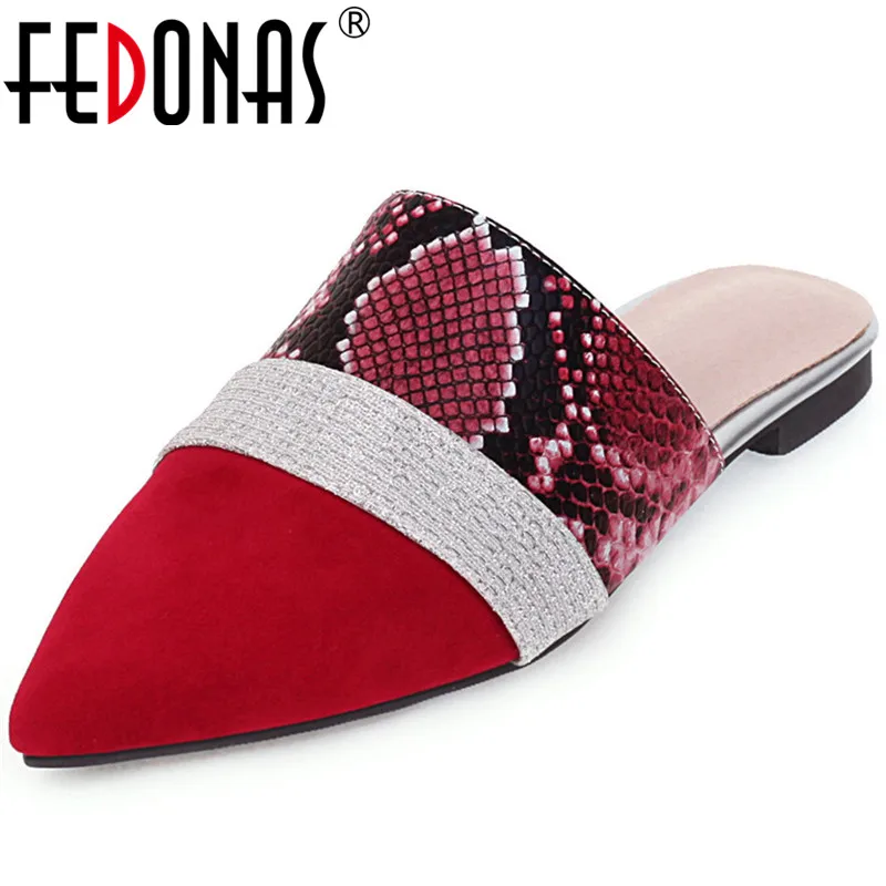 Женские туфли лодочки с квадратными каблуками FEDONAS весенне летние в стиле ретро