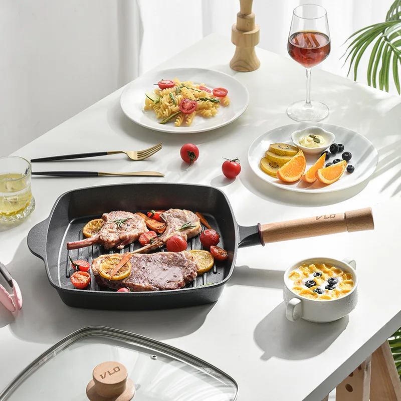 Каменная вок Maifan антипригарная сковорода индукционная плита без дыма газовая