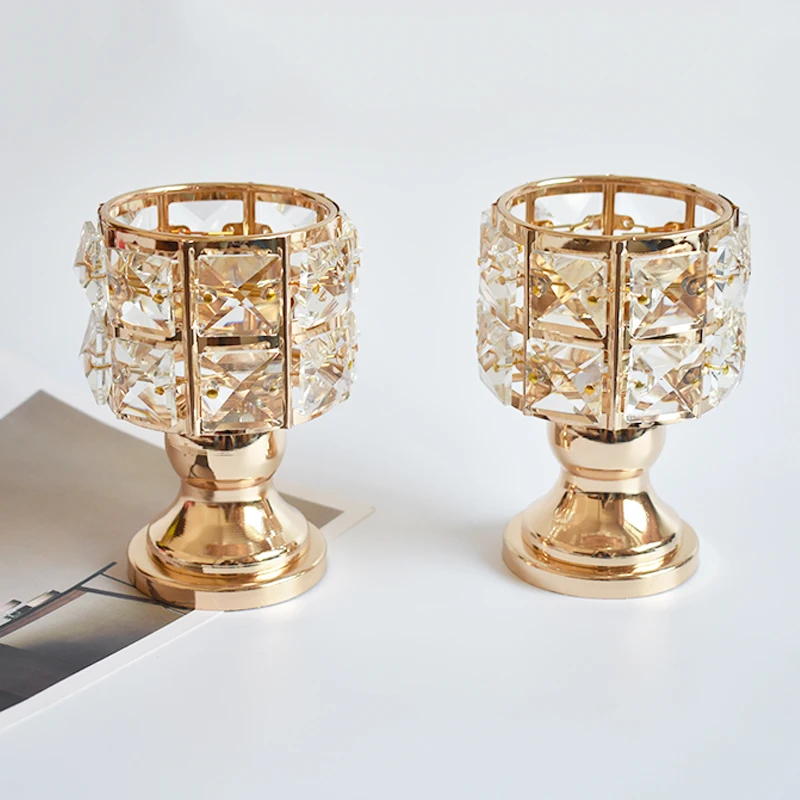 Маленький чайный светильник с арахисом и кристаллами подсвечник вечерние