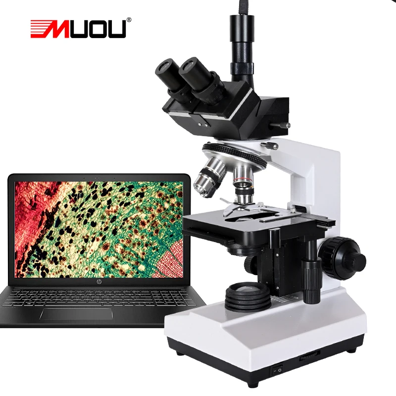 

Professional Lab biological HD trinocular microscope zoom 1600X eyepiece electronic digital 7-inch LCD led Light phone stand USB