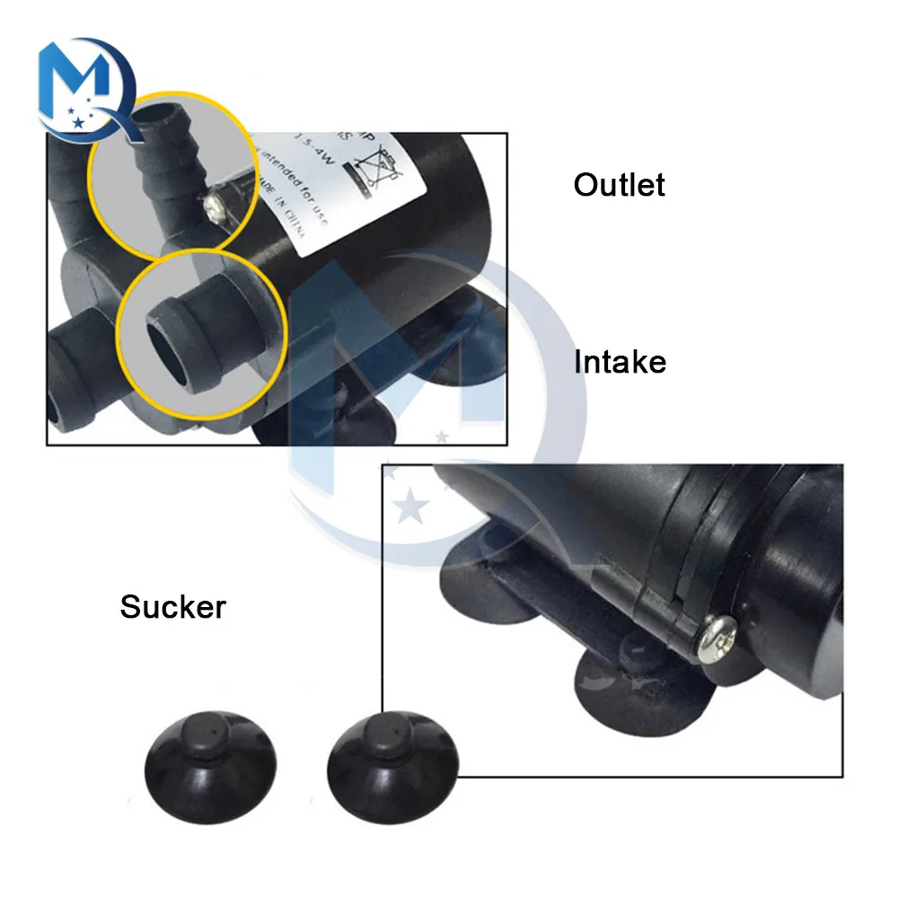 Компактный микро Бесщеточный Водяной насос DC 12 В л/ч для дайвинга наземный