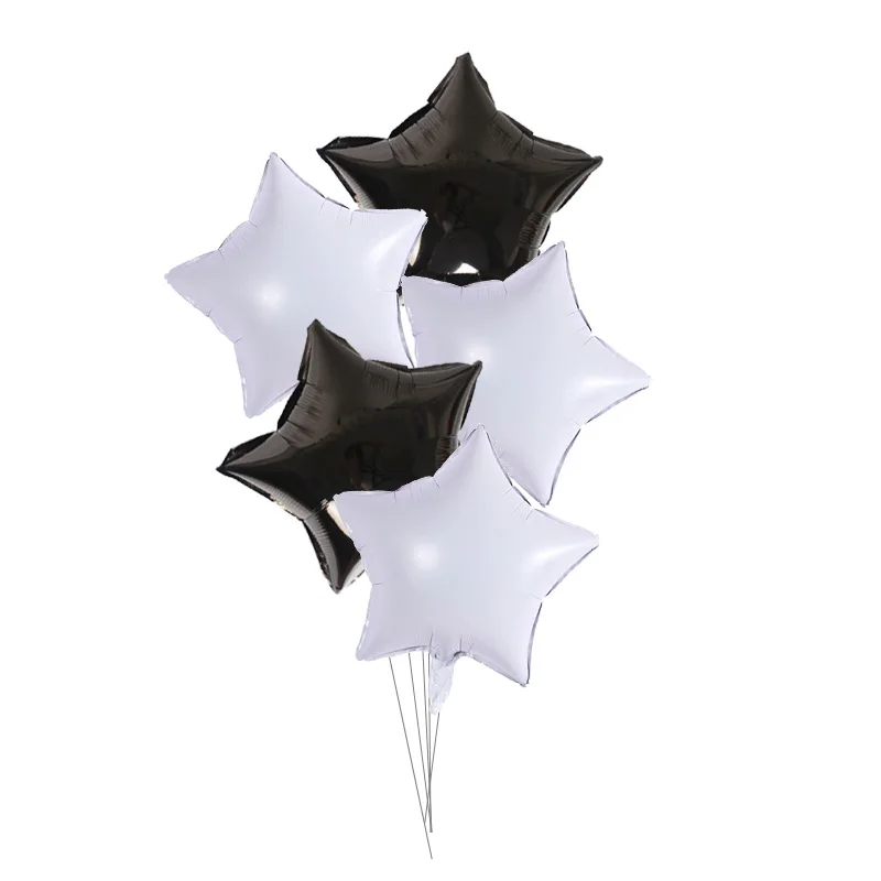 5Pcs 18inch Gold Silver Foil Star Balloon Wedding Balloons Decoration Baby Shower Children's Kids Birthday Party Globos | Дом и сад
