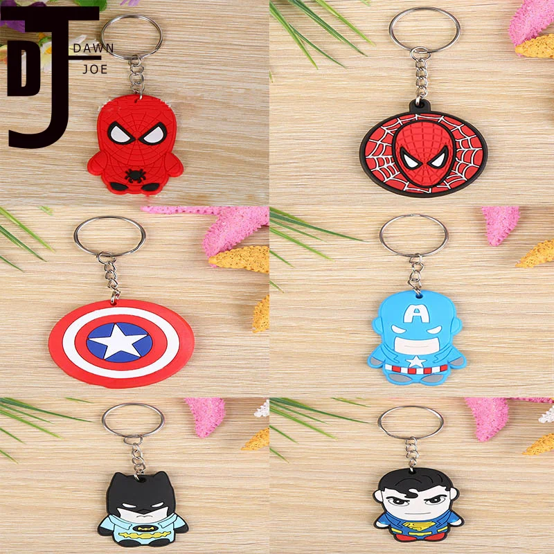 6 стилей Горячая продажа мультфильм мягкий Marvel Герой Брелок Подарок Ювелирные