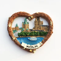 qiqipp germany cologne creative tourism commemorative decorative crafts river view hand painted heart shaped