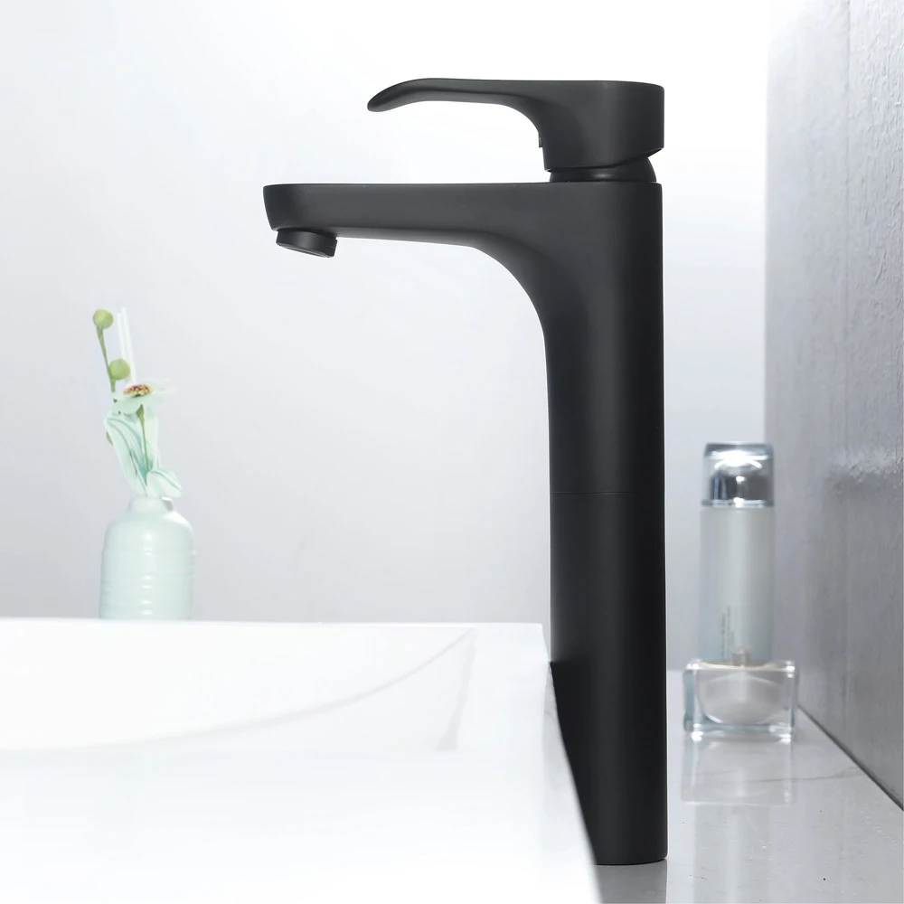 Basin Taps Bathroom Sink Faucet Brass Black Color Mixer Water Tap Hot and Cold Faucets Single Handle Double Control | Обустройство