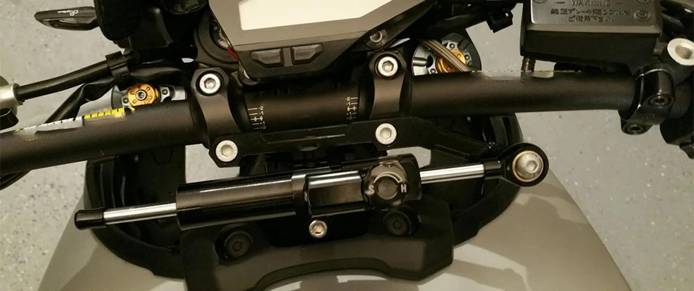 KEMiMOTO для YAMAHA MT-09 FZ-09 MT 09 MT09 FZ09 Аксессуары для мотоциклов рулевой демпфер с кронштейном 2013