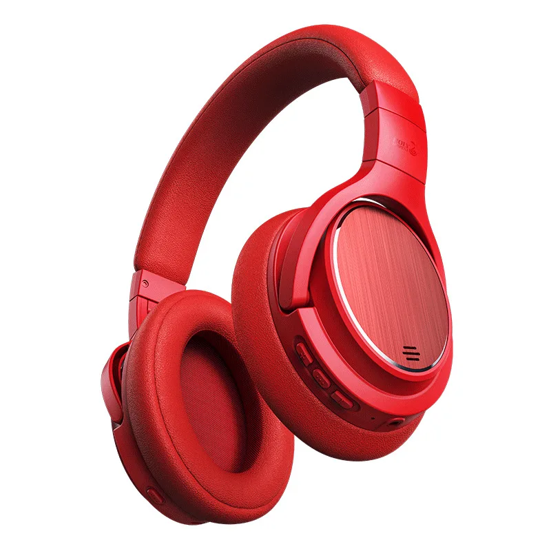 HOLY SERPENT M1 ANC активные шумоподавления беспроводные наушники Bluetooth гарнитура с супер HiFi глубоким басом 48H для музыки - Цвет: Красный