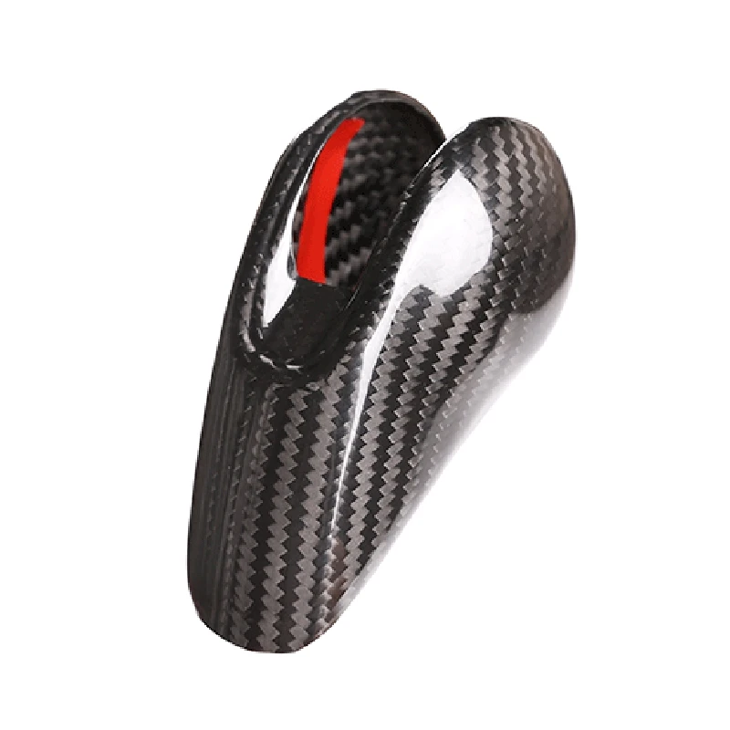 

Carbon Fiber Car Gear Shift Knob Cover Trim for Porsche-Cayenne MACAN 718 911 2014-2020 Auto Gear Shift Knob Cover Cap