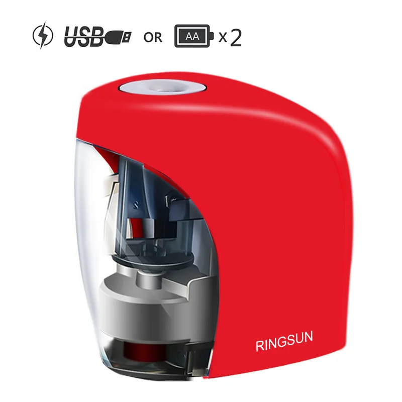 Электрическая автоматическая точилка для карандашей школьная канцелярские