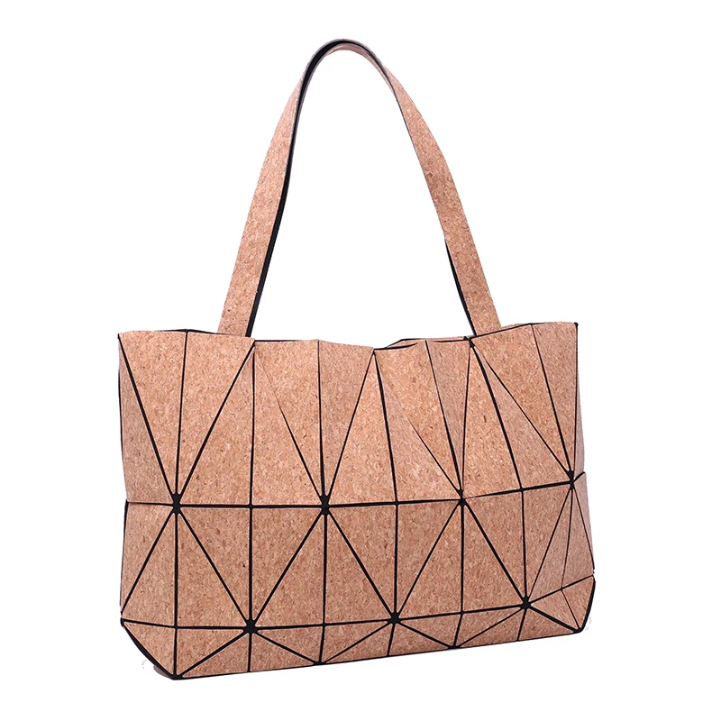 

Пробковая женская сумка, женская сумка большой вместимости, роскошные сумки, клетчатые женские сумки для веганов, дизайнерская сумка из Пор...