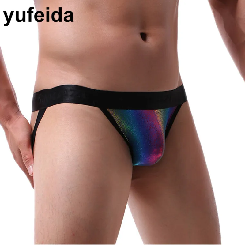Мужские трусы сексуальное нижнее белье Cueca Masculina открытая попа низкая посадка