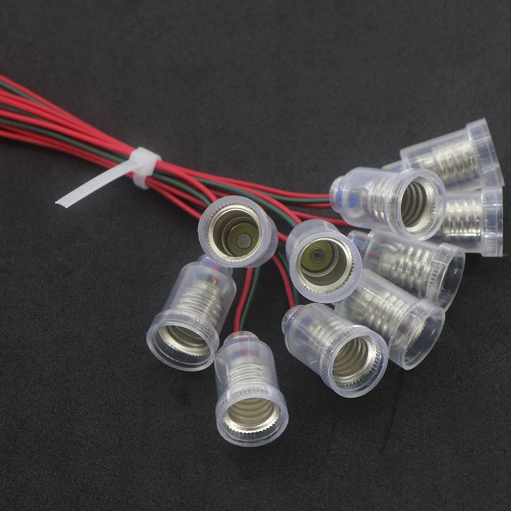 

10pcs Vintage E10 Copper Retro Antique Lamp Base Holder Screw Retro Edison Lamp Industrial Light Socket Electrical Accessories