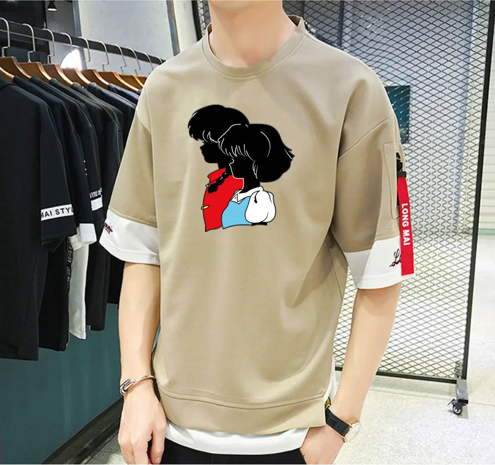 

Harajuku Japan anime Ranma T-shirt Unisex Manga Streetwear T-shirt Casual Short Sleeve Teenagers Cosplay Cartoon t shirt