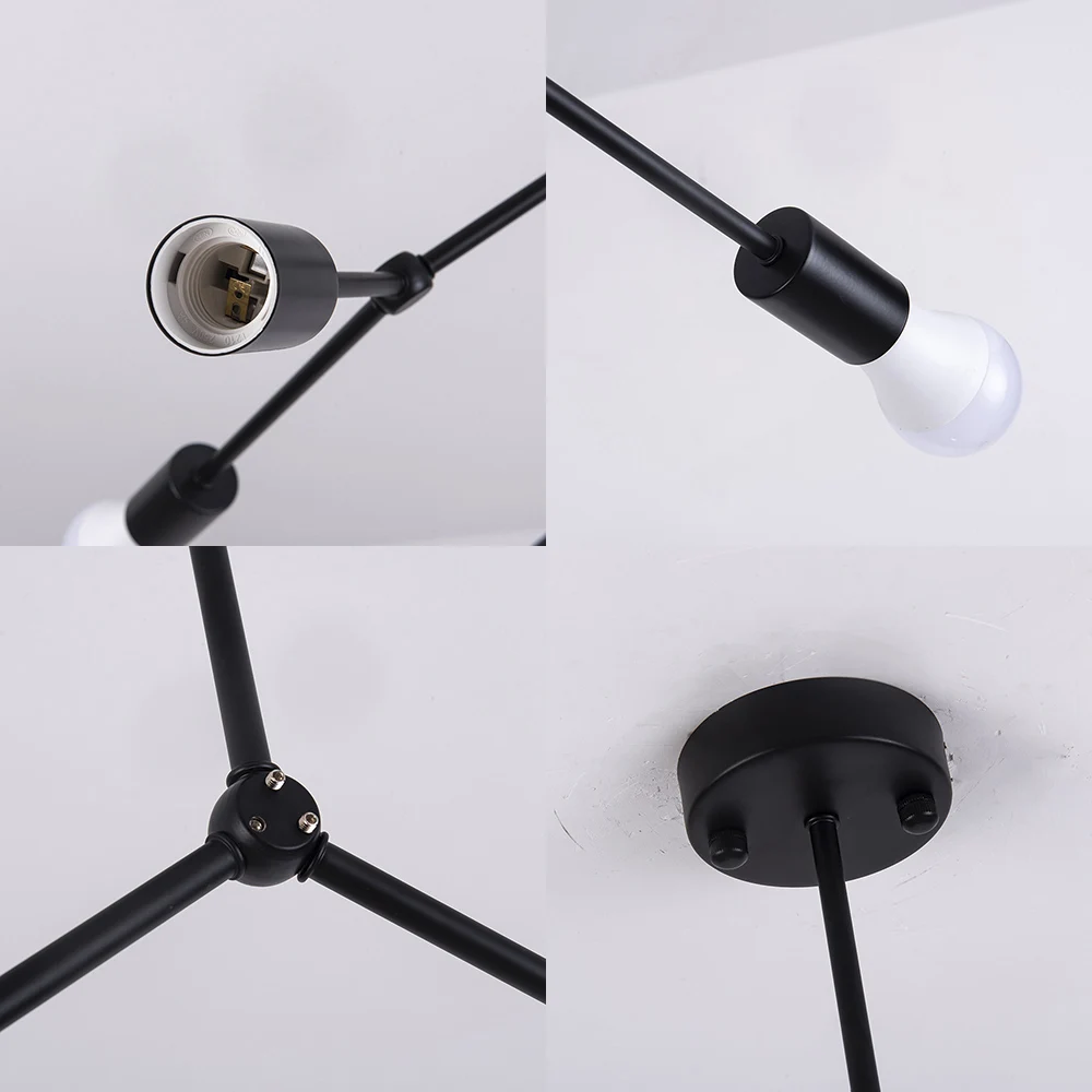 

Modern Ceiling Chandelier Lighting Living Room Bedroom Molecular Chandeliers Multiple heads Creative Home Lighting Fixtures