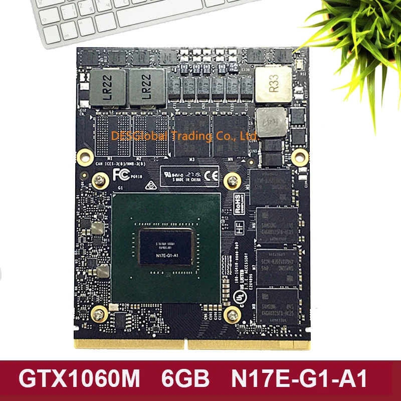 GTX1060 GTX1060M 6 Гб видеокарта для DELL M17X R5 M18X R3 MSI GT80 GT72 GT70 GT72VR GT73VR N17E-G1-A1 полностью протестирована